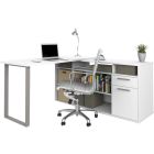 Poste de travail en l solay blanc