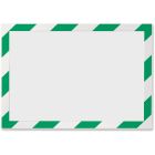 Système d'affichage magnétique autocollant de sécurité duraframe® vert/blanc