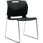 Fauteuil empilable popcorn noir