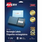 Étiquettes rectangulaires blanches easy peel® paquet de 10 feuilles 2-5/8 x 1" (300)