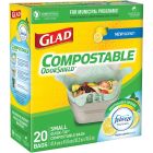 Sacs à ordures 100% compostables petits bte 20