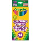 Crayons à colorier en bois crayola® boîte de 24 avec taille-crayon