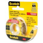 Ruban adhésif double face scotch® permanent 12 mm x 6,3 m.