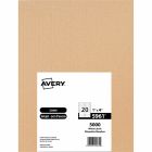 Étiquettes rectangulaires blanches easy peel® boîte de 250 feuilles 4 x 1"  (5000)