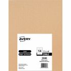 Étiquettes rectangulaires blanches easy peel® boîte de 250 feuilles 4 x 1-1/3" (3500)