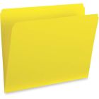 Chemises à dossier de couleur format lettre jaune