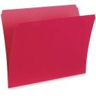 Chemises à dossier de couleur format lettre rouge