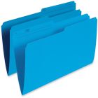 Chemises à dossier réversibles de couleur format légal bleu