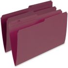 Chemises à dossier réversibles de couleur format légal bourgogne