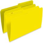 Chemises à dossier réversibles de couleur format légal jaune