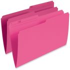 Chemises à dossier réversibles de couleur format légal rose