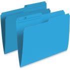 Chemises à dossier réversibles de couleur format lettre bleu