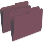 Chemises à dossier réversibles de couleur format lettre bourgogne