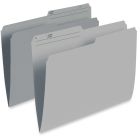 Chemises à dossier réversibles de couleur format lettre gris