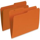 Chemises à dossier réversibles de couleur format lettre orange
