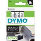 Cartouches d1 pour étiqueteuses dymo® 9 mm x 7 m noir sur blanc