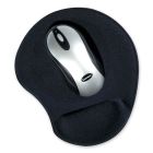 Tapis de souris et repose-poignet en gel noir