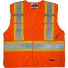 Veste de sécurité à cinq points orange p-m
