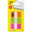Languettes post-it® orange, vert, rose