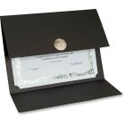 Porte-certificat st.james™ elite medallion médaillon argent noir