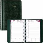 Agenda quotidien (2026) couverture souple reliure spirale vert