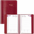Agenda quotidien (2026) couverture souple reliure spirale rouge