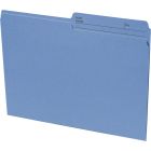Chemise à dossier réversible format lettre bleu