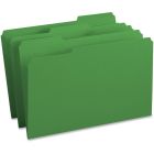 Chemise à dossier de couleur format légal vert