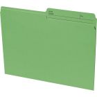 Chemise à dossier réversible format lettre vert
