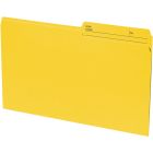 Chemise à dossier réversible format légal jaune