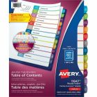 Intercalaires de table des matières personnalisables ready index® janv-déc