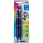 Stylo à bille roulante rétractable effaçable frixion® clicker 0,7 mm. paquet de 2 violet