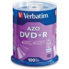 Disque inscriptible dvd+r 16x paquet de 100