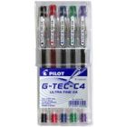 Stylo à bille roulante g-tec-c4 grip paquet de 5 couleurs variées