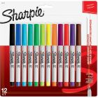 Marqueur permanent ultra-fin paquet de 12 couleurs variées