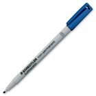 Marqueur soluble à l'eau lumocolor® pointe biseautée, 1 ou 2,5 mm. bleu