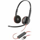 Casque téléphonique blackwire 3200 series c3220 - Écouteur double usb-a
