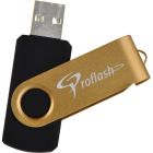 Clé usb à mémoire flash flipflash 64 go or