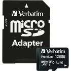 Carte mémoire micro sdhc/sdxc premium avec adaptateur classe 10 sdxc, 70 mo/s. 128 go