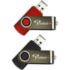 Clé usb à mémoire flash classic usb 2.0 8 go - paquet de 2 (noir/rouge)