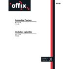 Pochettes à plastifier offix® Épaisseur 5 mil pqt 50