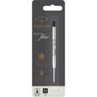 Recharge pour stylo à bille parker® pointe moyenne noir