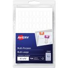 Étiquettes multi-usages autoadhésifs rectangulaire 3/8 x 5/8 po (pqt 720)