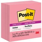 Feuillets super collants post-it® rose fluo