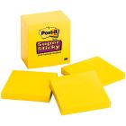 Feuillets super collants post-it® jaune électrique