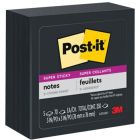 Feuillets super collants post-it® noir