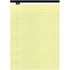 Bloc de papier offix® junior (5 x 8-3/4 po) ligné 1/4'', jaune