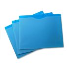 Chemise pochette format lettre bleu