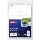Étiquettes multi-usages autoadhésifs rectangulaire 1/2 x 1-3/4 po ( pqt 400)