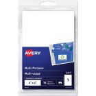 Étiquettes multi-usages autoadhésifs rectangulaire 6 x 4 po (pqt 15)